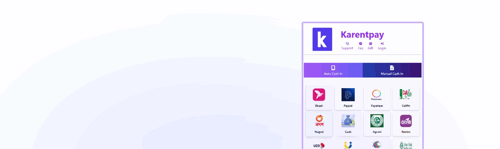 Auto Payouts and Deposits with bKash and Nagad via KarentPay